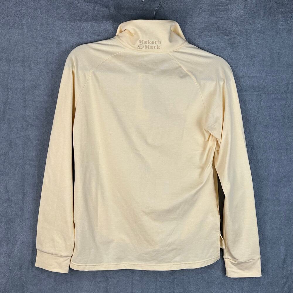Marine Layer Weekend Sport Top Mens Extra Small Yellow Long Sleeve 1/4 Zip NEW - Picture 8 of 13